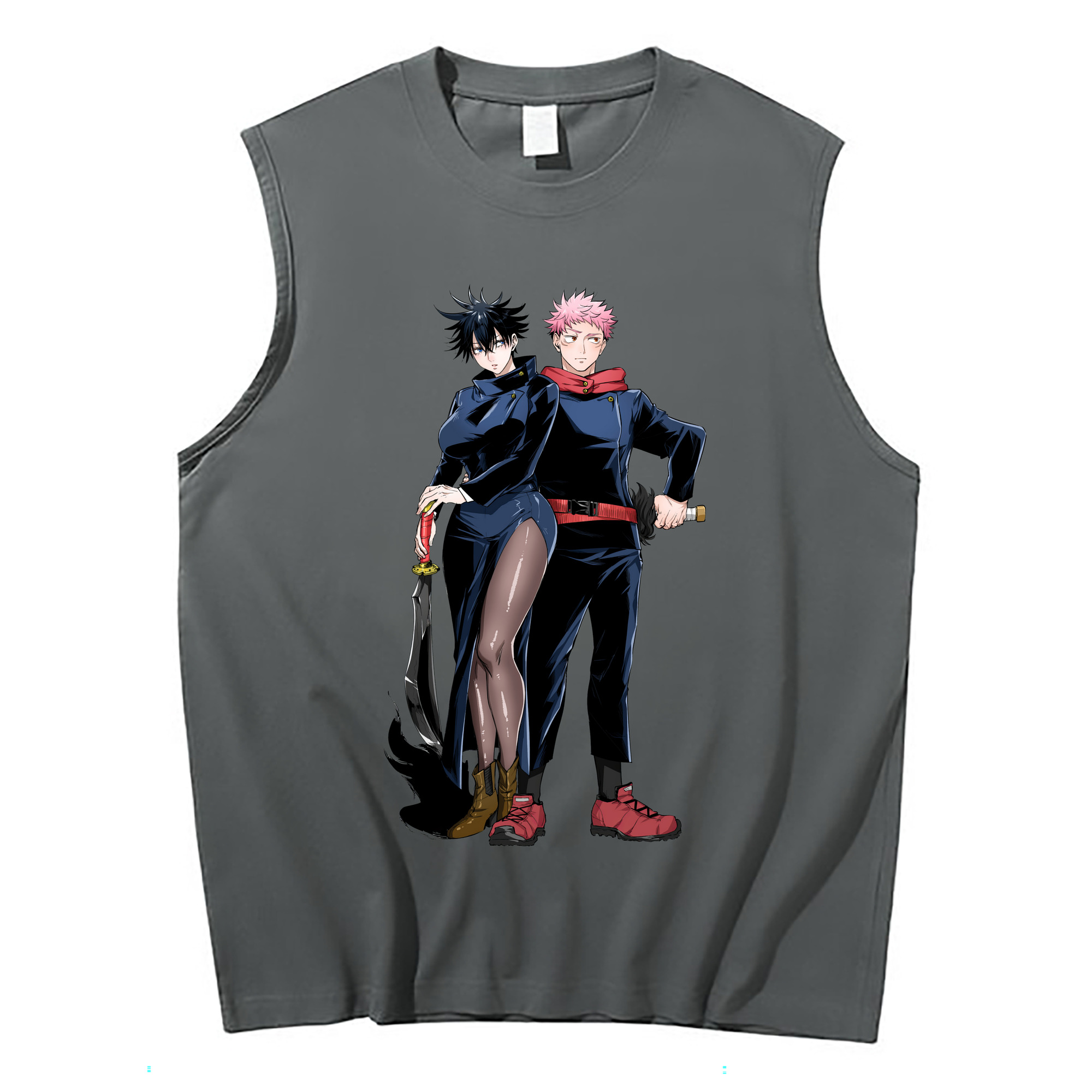 （画像用） 呪術廻戦 Jujutsu Kaisen コットン100％タンクトップ（フロントプリント）
